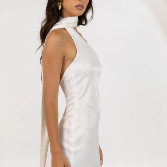 Peppermayo Women's Cassandra Scarf Pearl Mini Dress - Size 2 - Picture 3 of 4